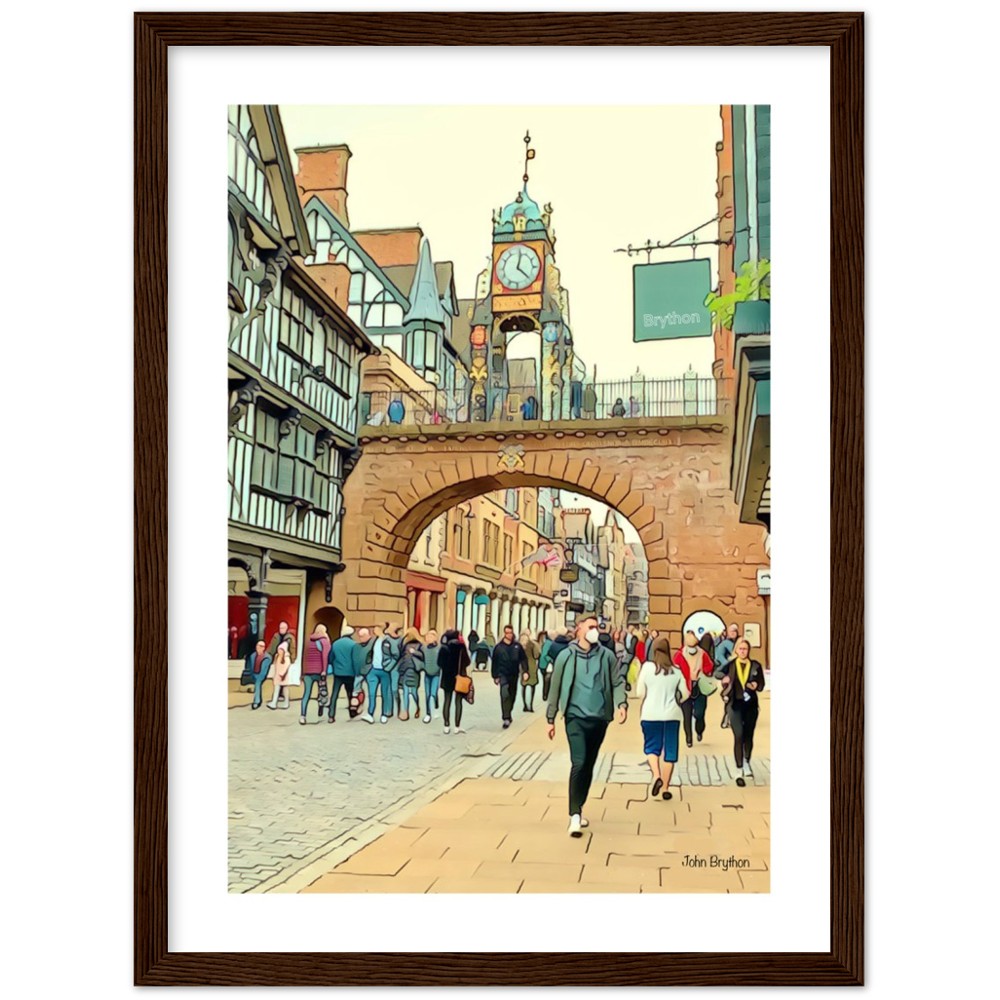 Eastgate Street Chester Framed PrInt by John Brython