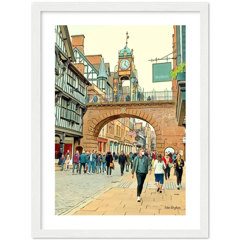 Eastgate Street Chester Framed PrInt by John Brython