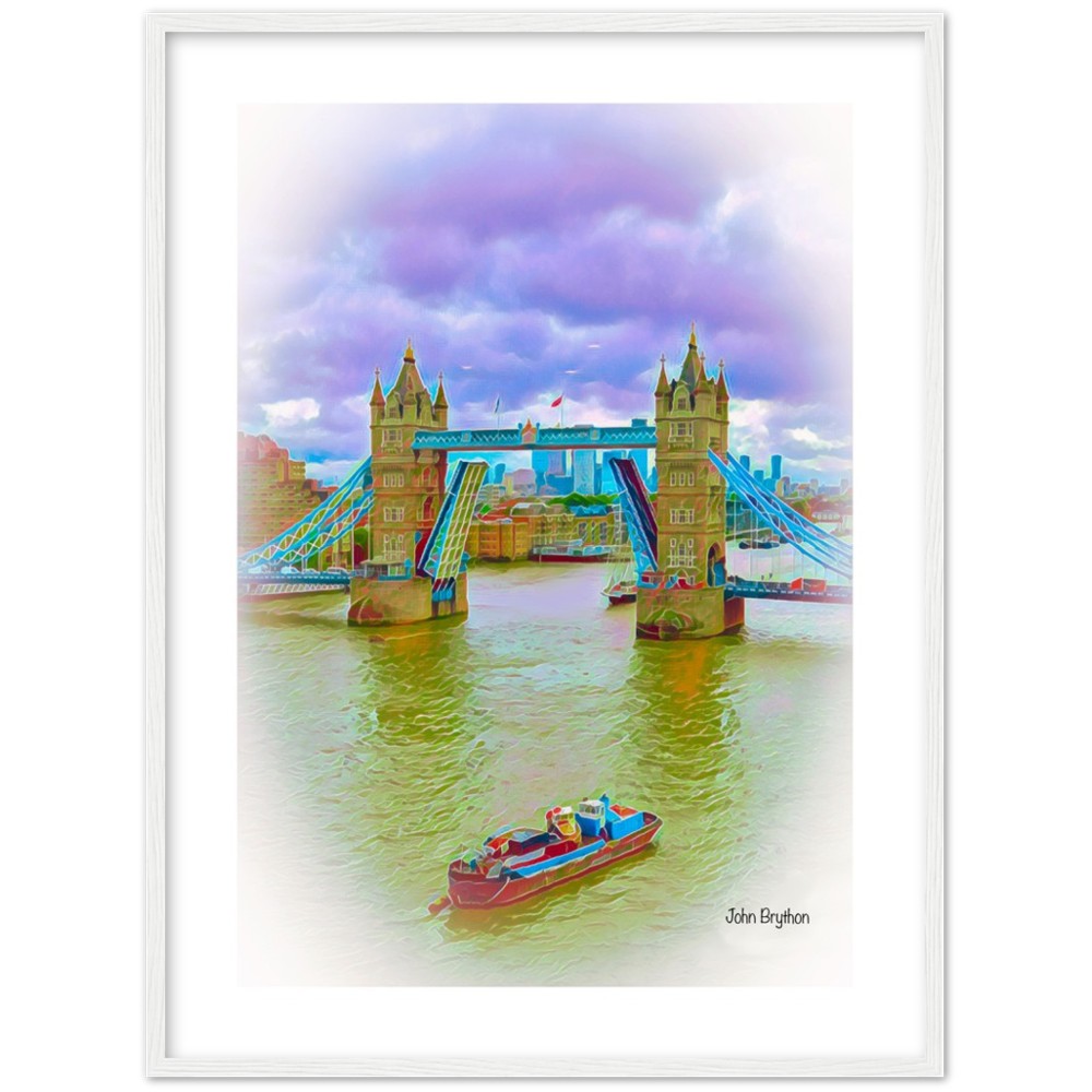 River Thames London Framed Print by John Brython