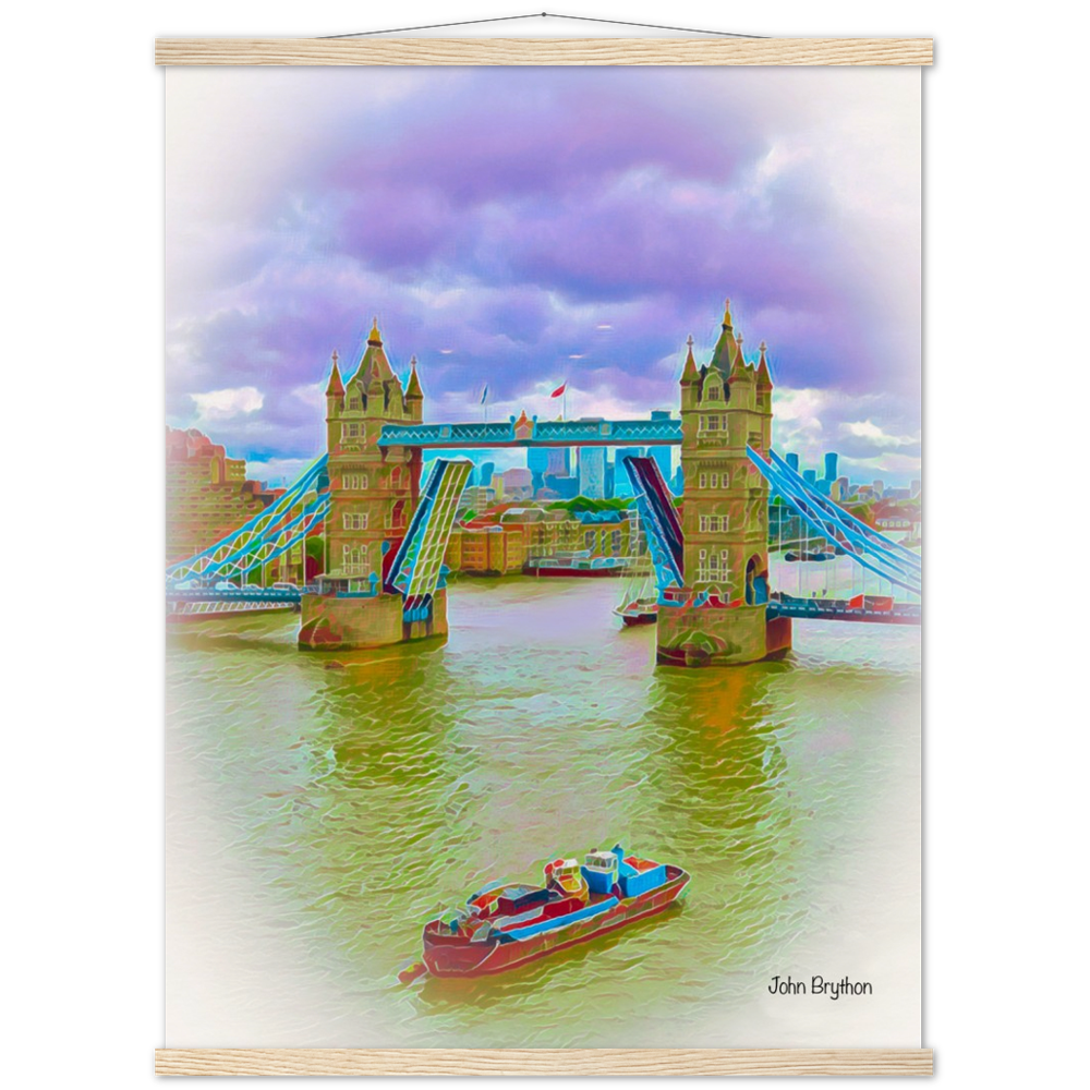 London Tower Bridge River Thames Poster Print Hanger