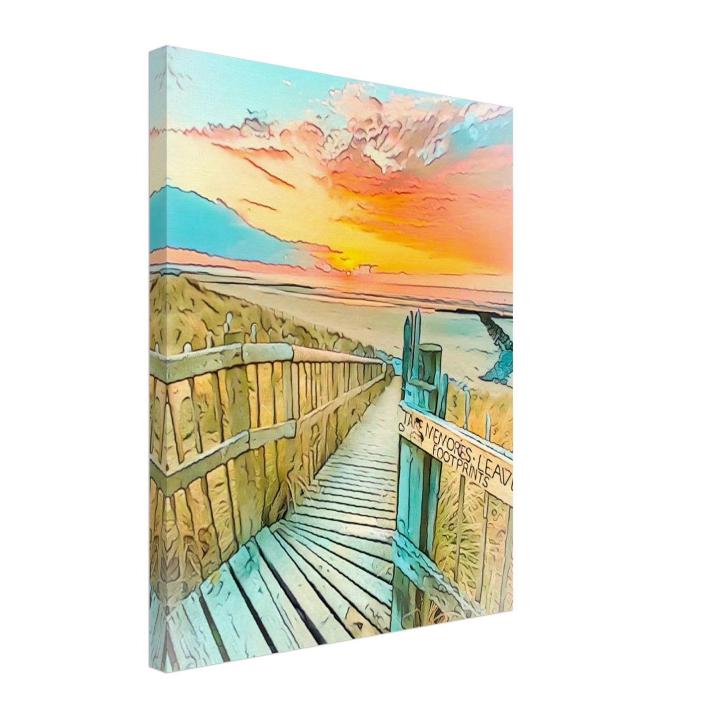 Prestatyn Beach Canvas Print