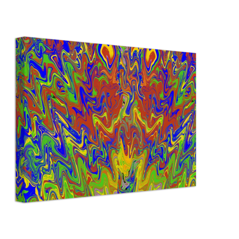 Rise of the Phoenix Multi Coloured Abstract Canvas Print