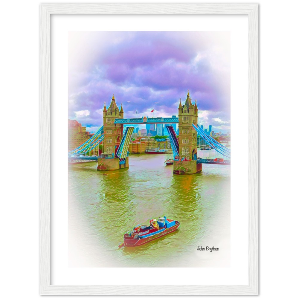 River Thames London Framed Print by John Brython