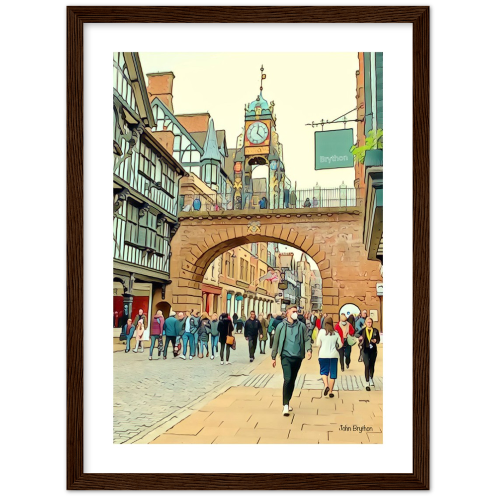 Eastgate Street Chester Framed PrInt by John Brython