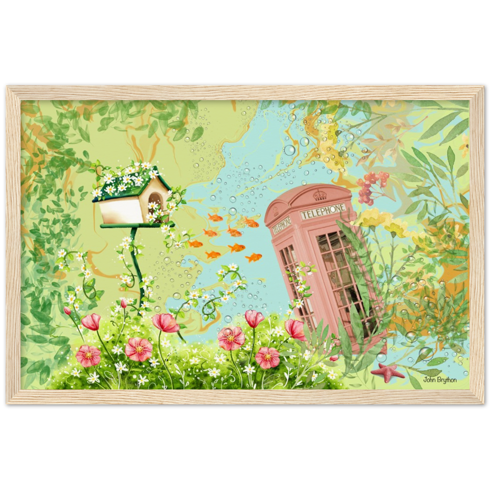 Freya’s Wonder Land Abstract Framed Poster