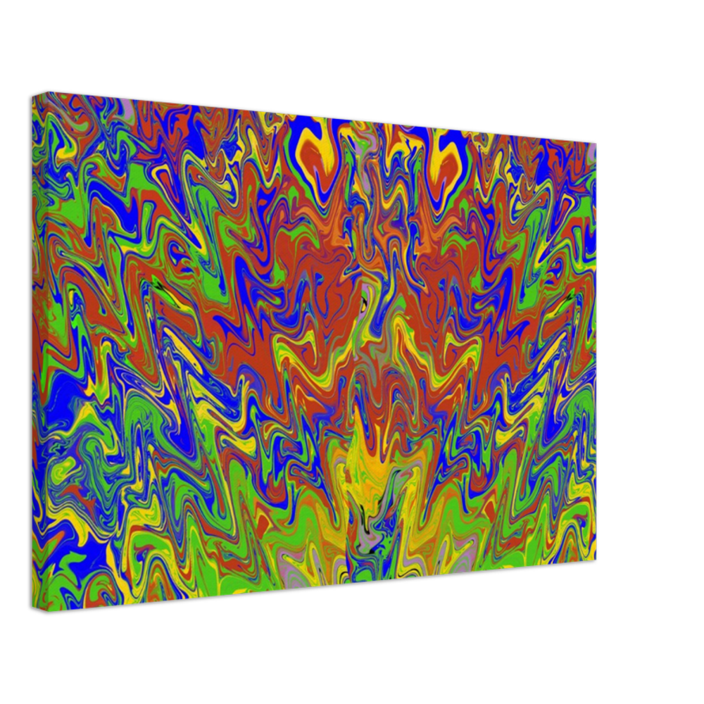 Rise of the Phoenix Multi Coloured Abstract Canvas Print