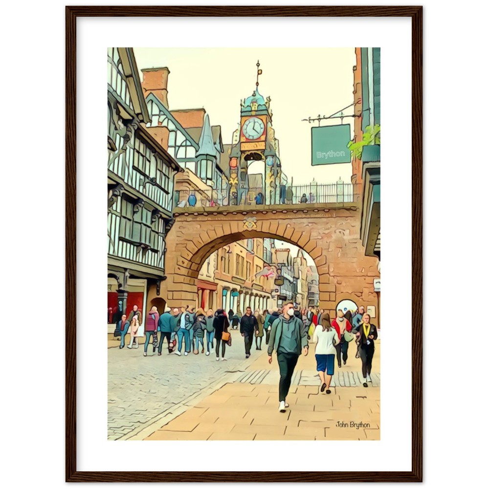 Eastgate Street Chester Framed PrInt by John Brython