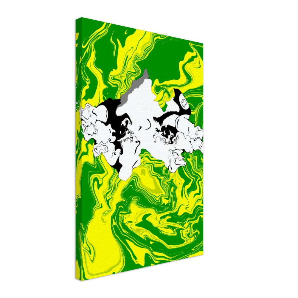 Peeping Girl Canvas Print