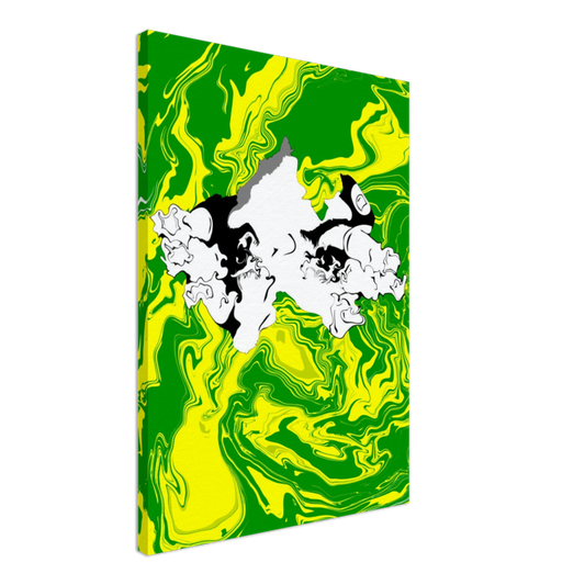 Peeping Girl Canvas Print