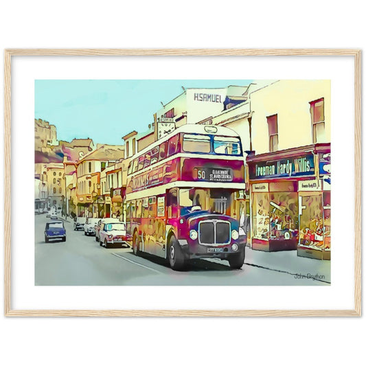 Old Union Street Torquay Framed Print