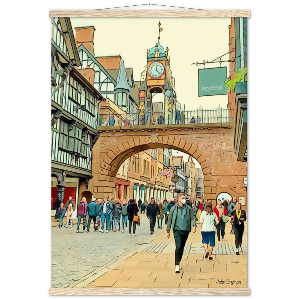 Eastgate Street Chester Poster Print With Hanger