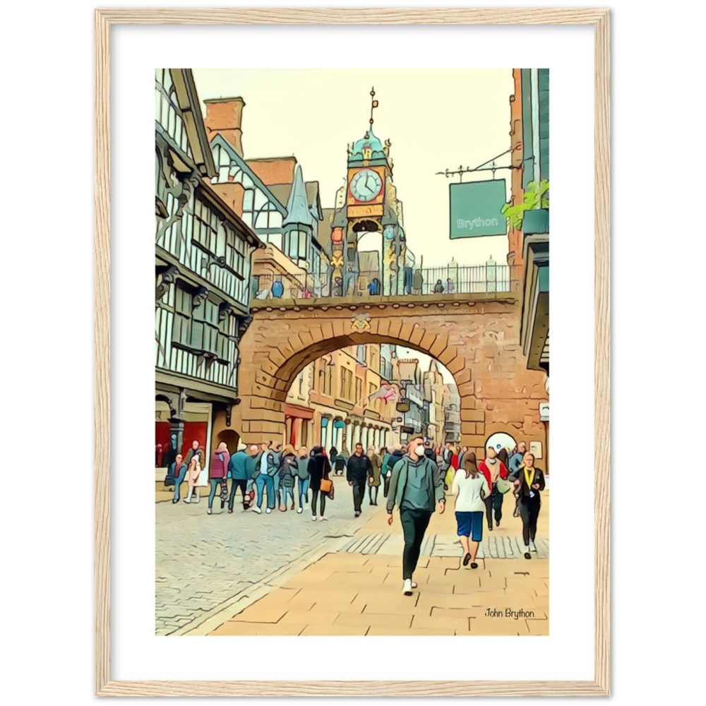 Eastgate Street Chester Framed PrInt by John Brython