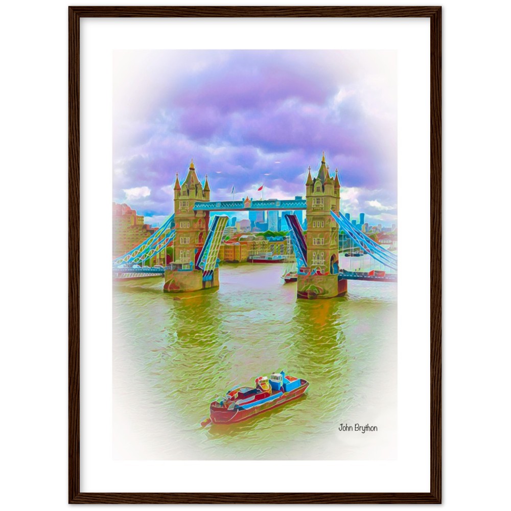 River Thames London Framed Print by John Brython