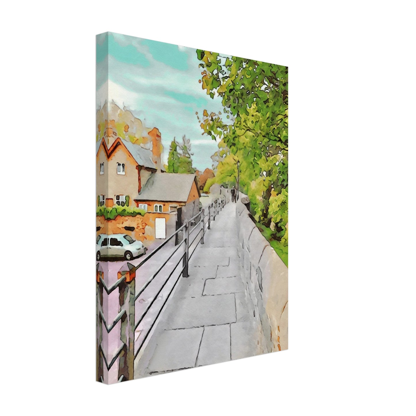 Chester City Walls UK Canvas Print. Walk - John Brython