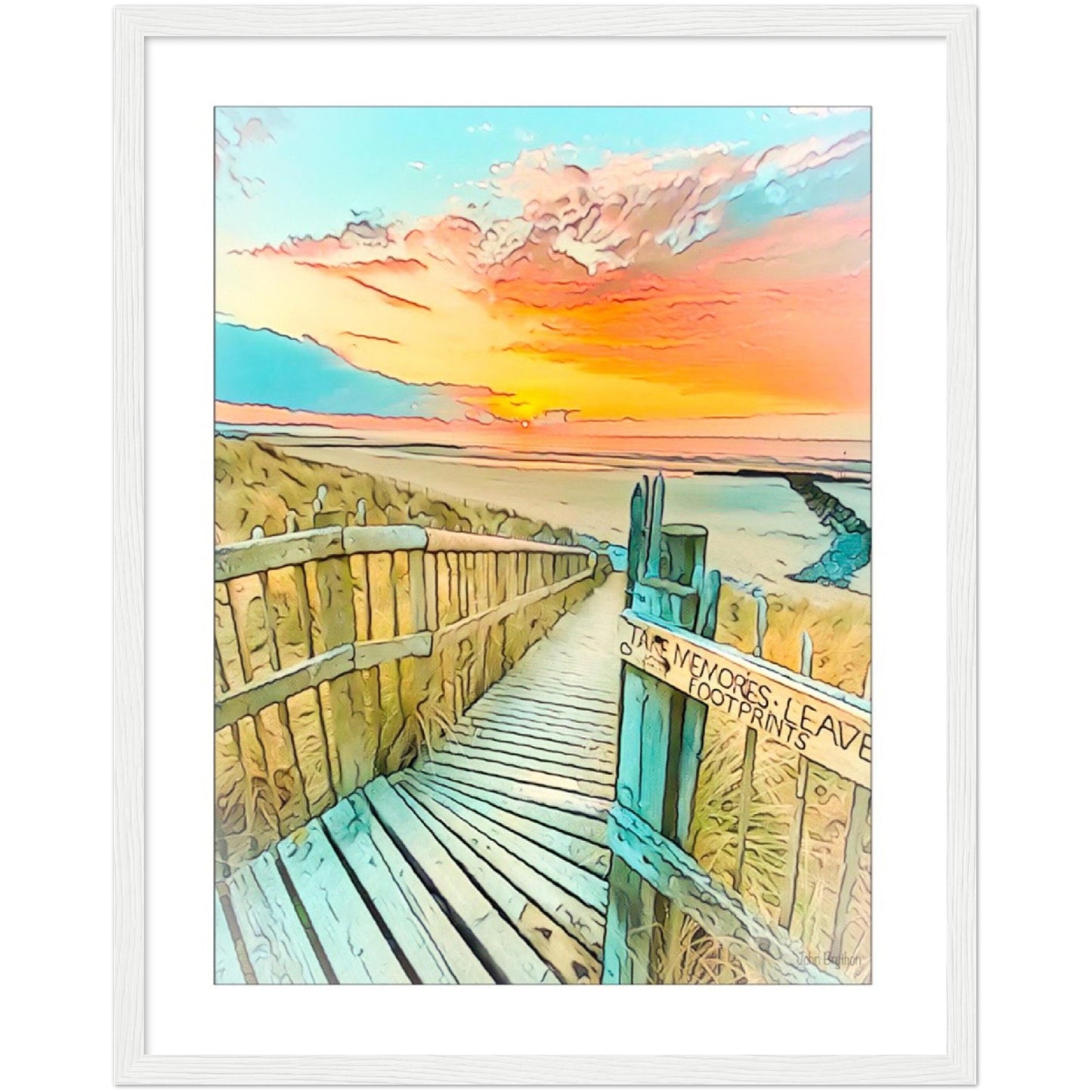 Prestatyn Beach Framed Art Print