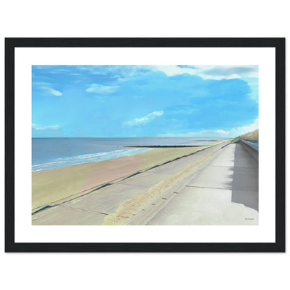 Prestatyn Beach Framed Print