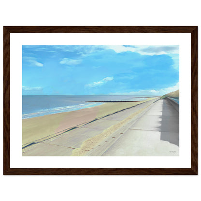 Prestatyn Beach Framed Print