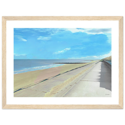Prestatyn Beach Framed Print