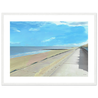 Prestatyn Beach Framed Print