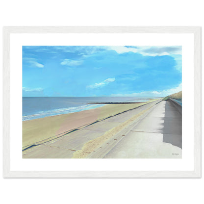 Prestatyn Beach Framed Print