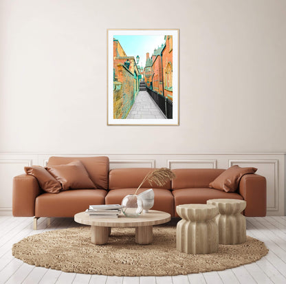 Chester City Walls - Eastgate Clock-print by John Brython
