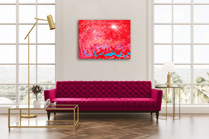 Red Abstract Canvas