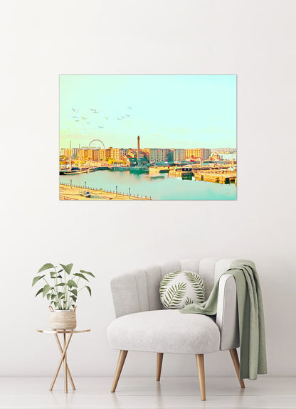 Liverpool ALBERT Docks painting Print 