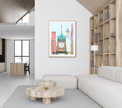 Chester Eastgate Clock  Print by John Brython