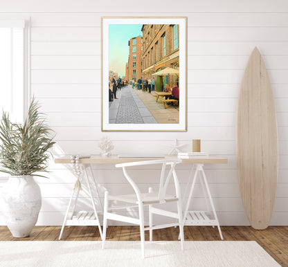 Chester Canal Pubs - Old Harkers Unframed Print