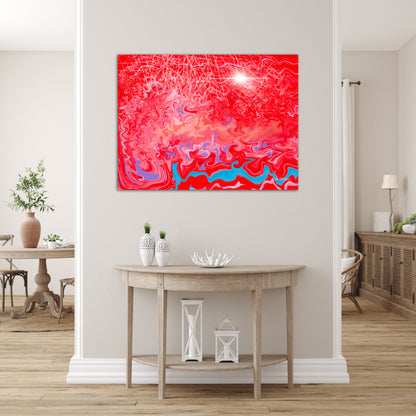 Red Abstract Canvas