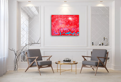 Red Abstract Canvas