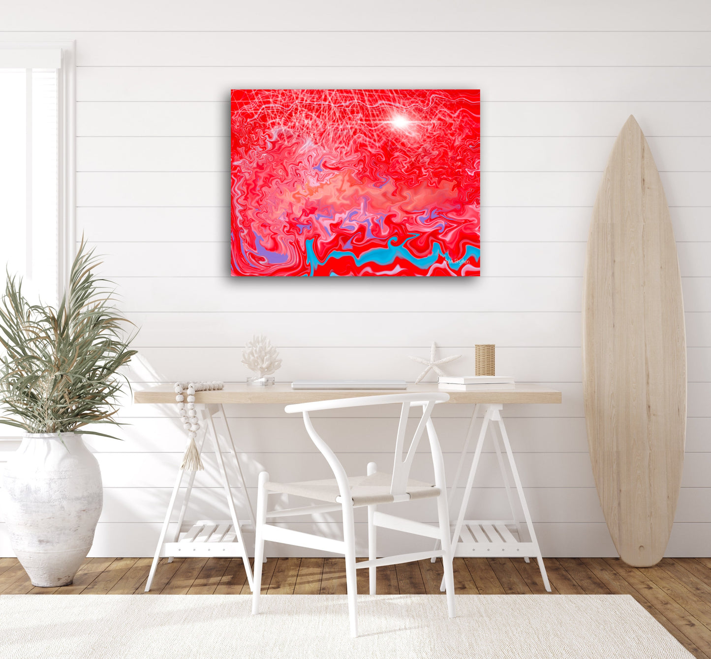 Red Abstract Canvas