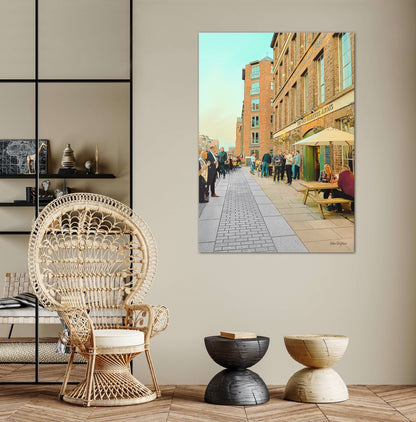 Chester Canal Pubs - Old Harkers Unframed Print