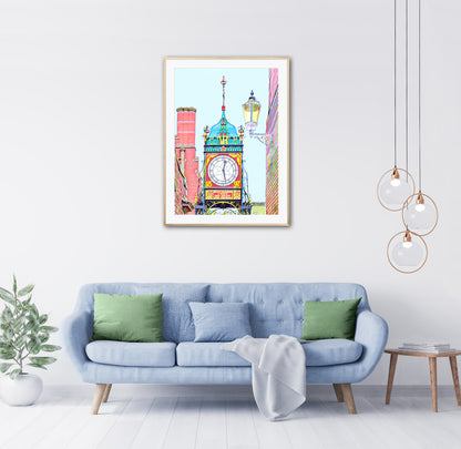 Chester Eastgate Clock  Print by John Brython