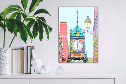 Chester Eastgate Clock Canvas Wall Art