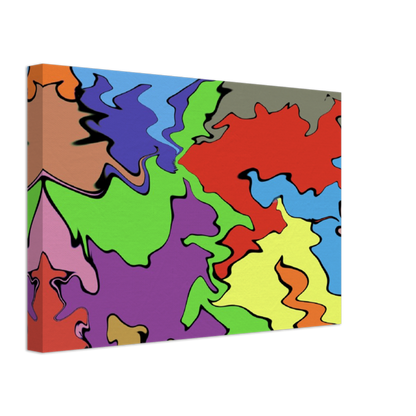 Multi Coloured Abstract Canvas