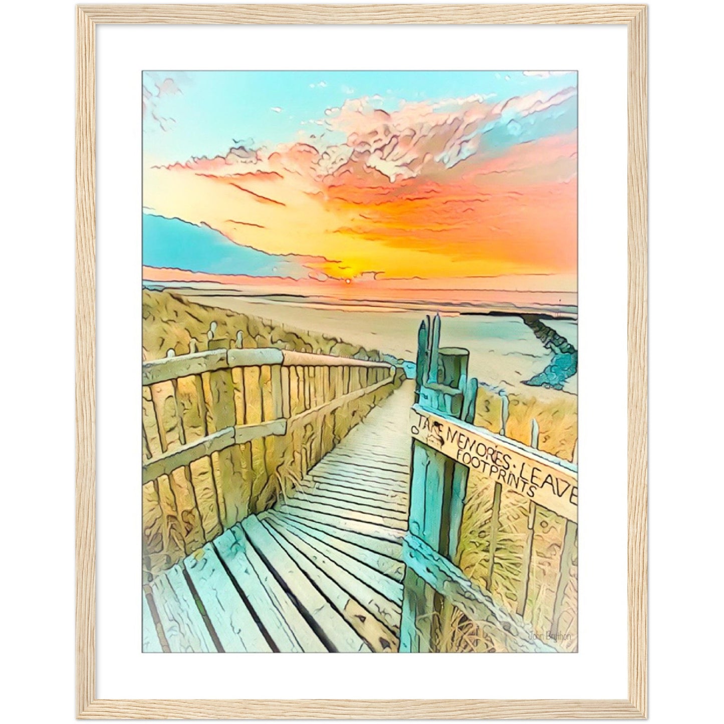 Prestatyn Beach Framed Art Print