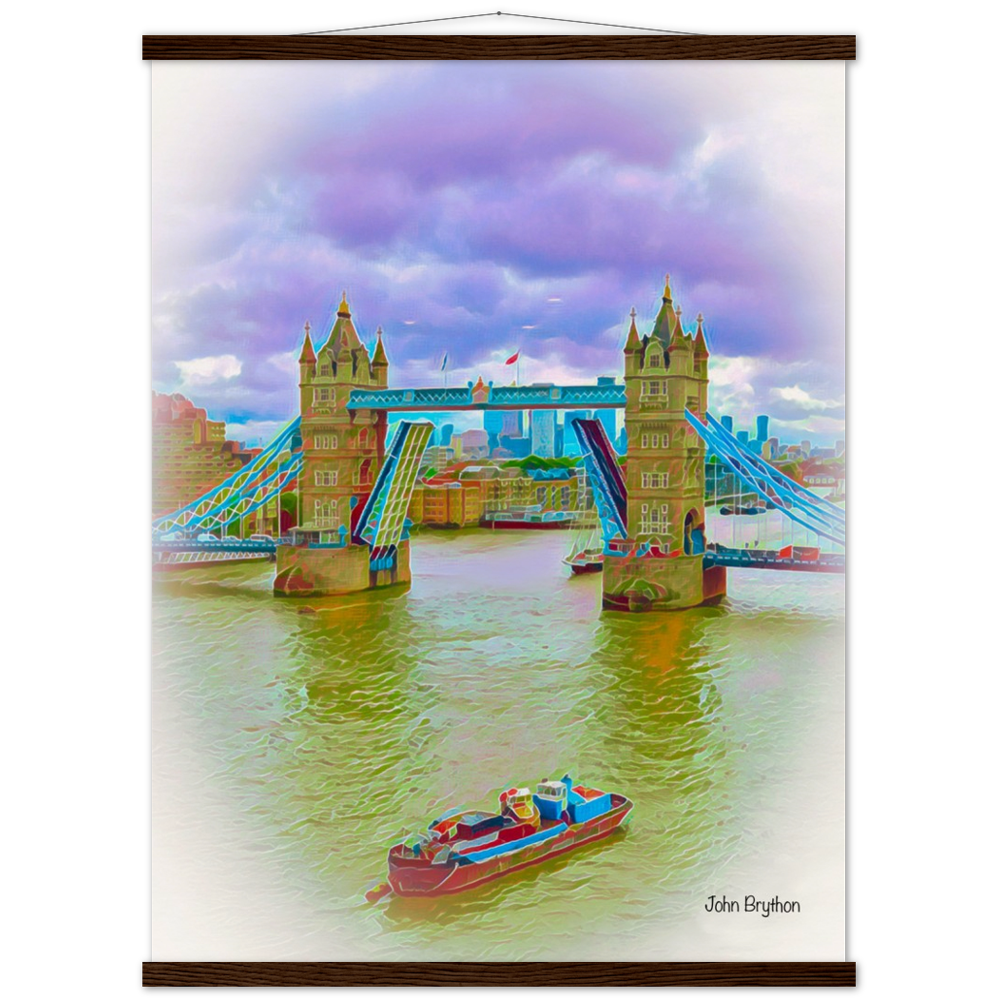London Tower Bridge River Thames Poster Print Hanger