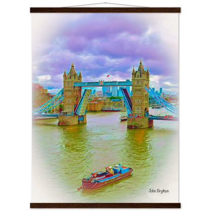 London Tower Bridge River Thames Poster Print Hanger