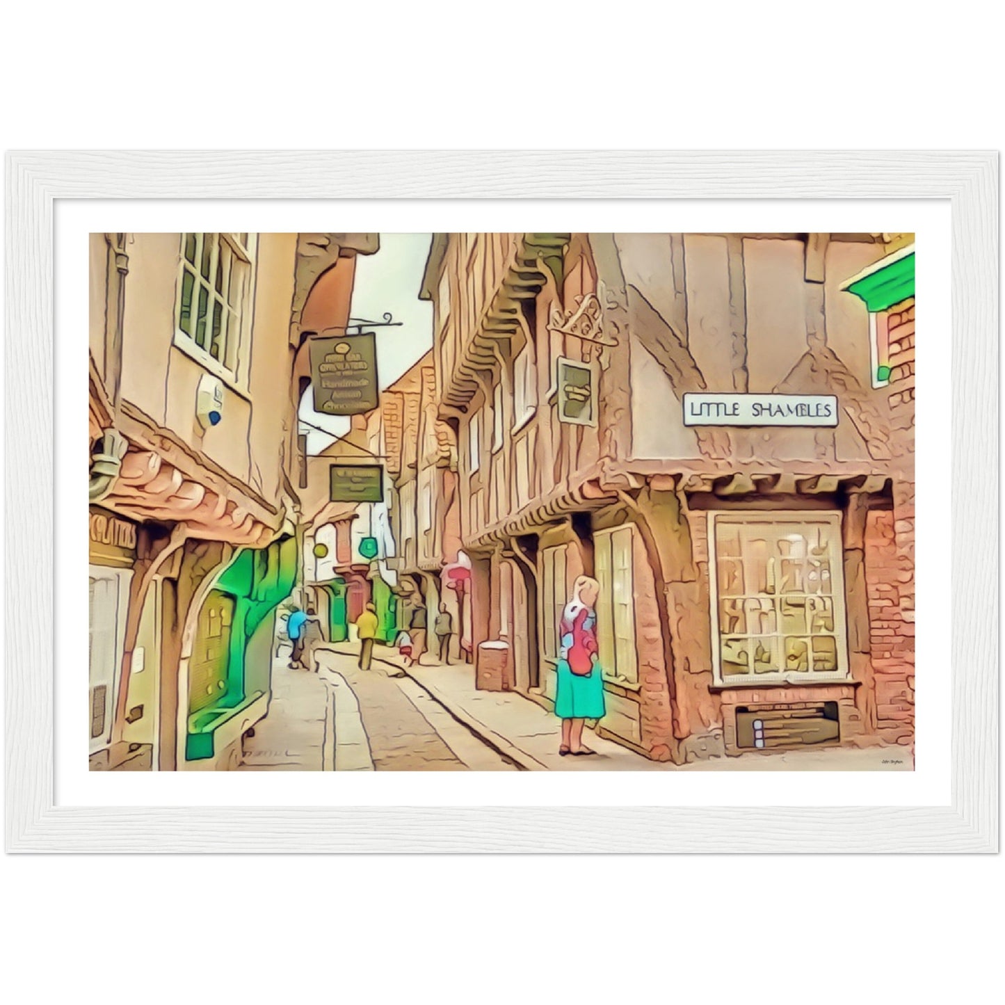 Little Shambles Framed Print by John Brython