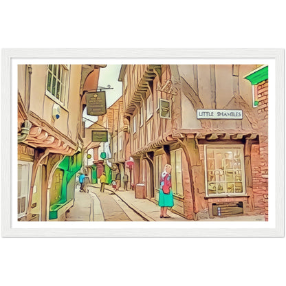 Little Shambles Framed Print by John Brython