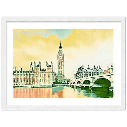 London Westminster River Thames framed print