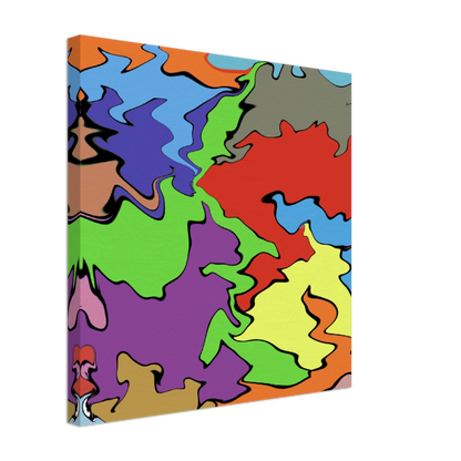 Multi Coloured Abstract Canvas