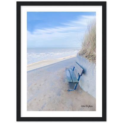 Prestatyn Beach Framed Print Tower Gardens