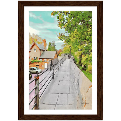 Chester City Walls Framed Print by John Brython