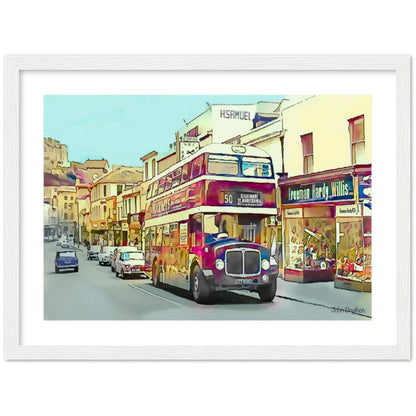 Old Union Street Torquay Framed Print