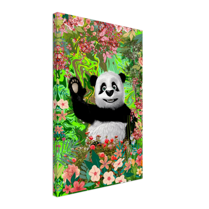 Panda Painting Printed onto Canvas
