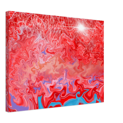 Red Abstract Canvas