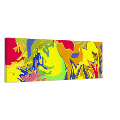 Bright Colourful Canvas Abstract Art Print