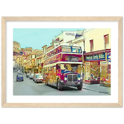 Old Union Street Torquay Framed Print